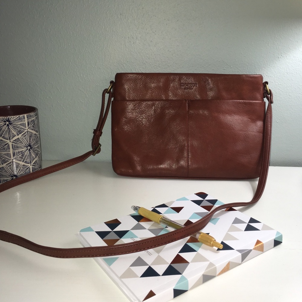 Leather crossbody purse